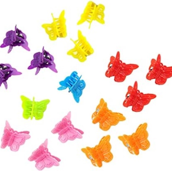 colorful mini butterfly hair clips 🦋 set of 3 blue💙 90’s hair style - Picture 9 of 10